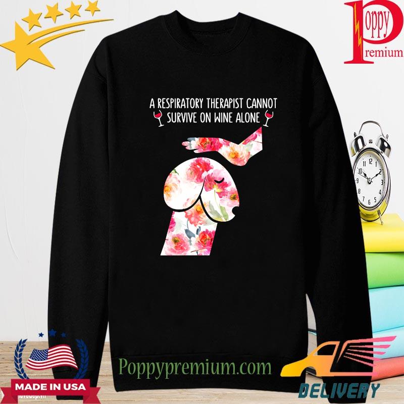 A Respiratory therapist cannot survive on wine alone Dog dick head s long sleeve