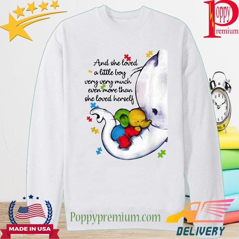 Autism Elephan mom and she loved a little boy very much more than she loved herself s long sleeve