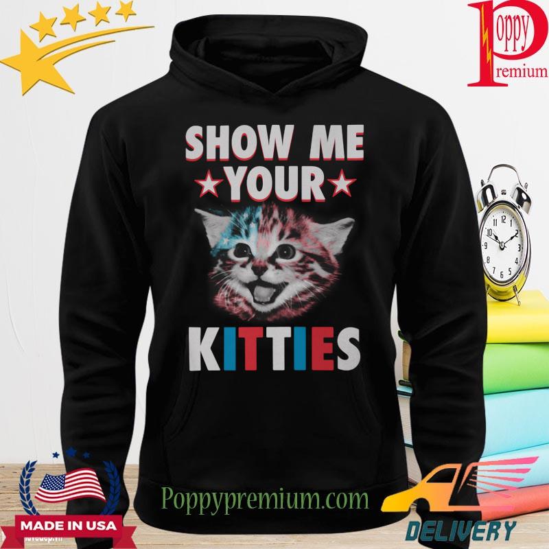 Cat American flag Show Me Your Kitties s hoodie
