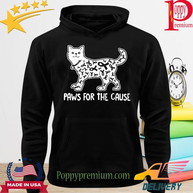 Cats paws for the cause Breast Cancer Awareness s hoodie
