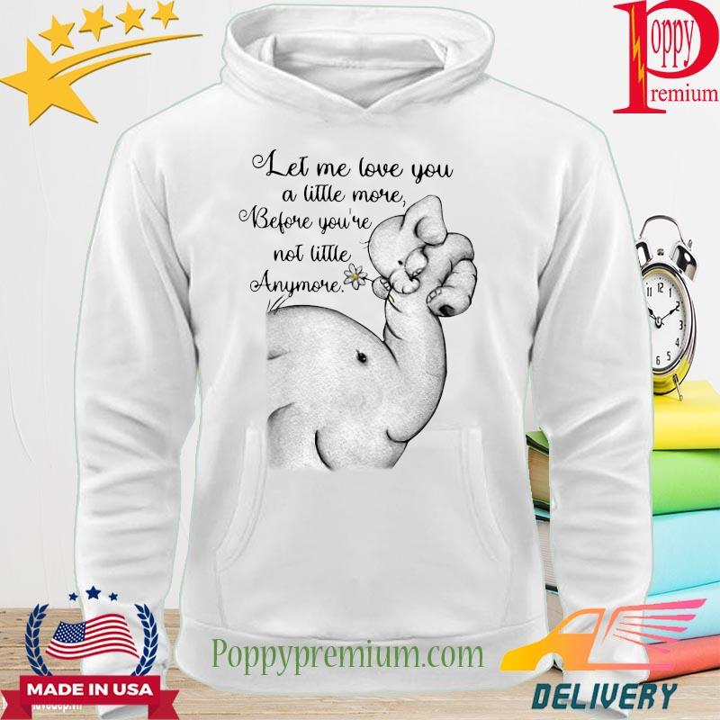 Elephant Let me love you a little more before you're not little anymore shirt' hoodie