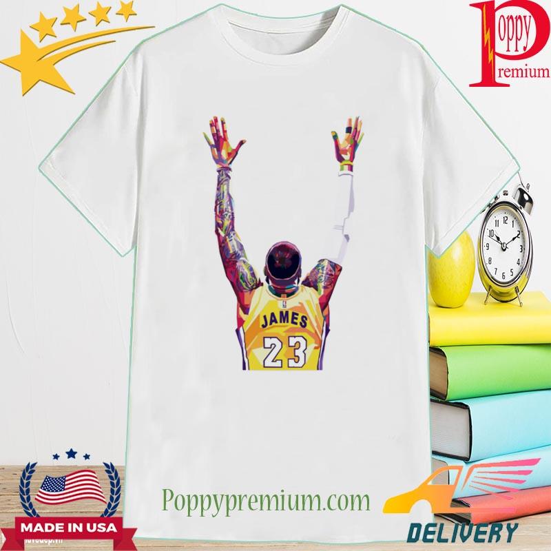 LeBron James Colorful Pop Art Los Angeles Lakers Shirt