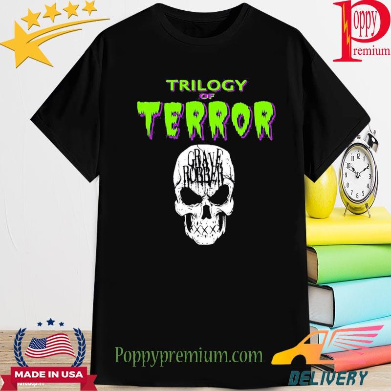 Neon Trilogy Of Terror Skull Grave Robber Art Shirt