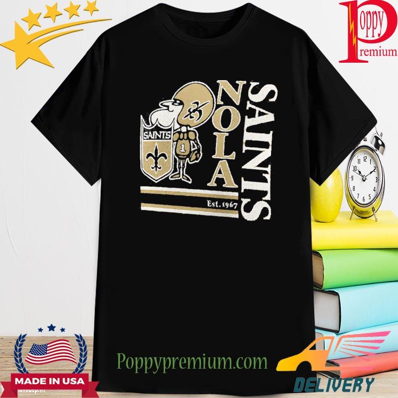 New Orleans Saints Wordmark Logo Tri-Blend Shirt