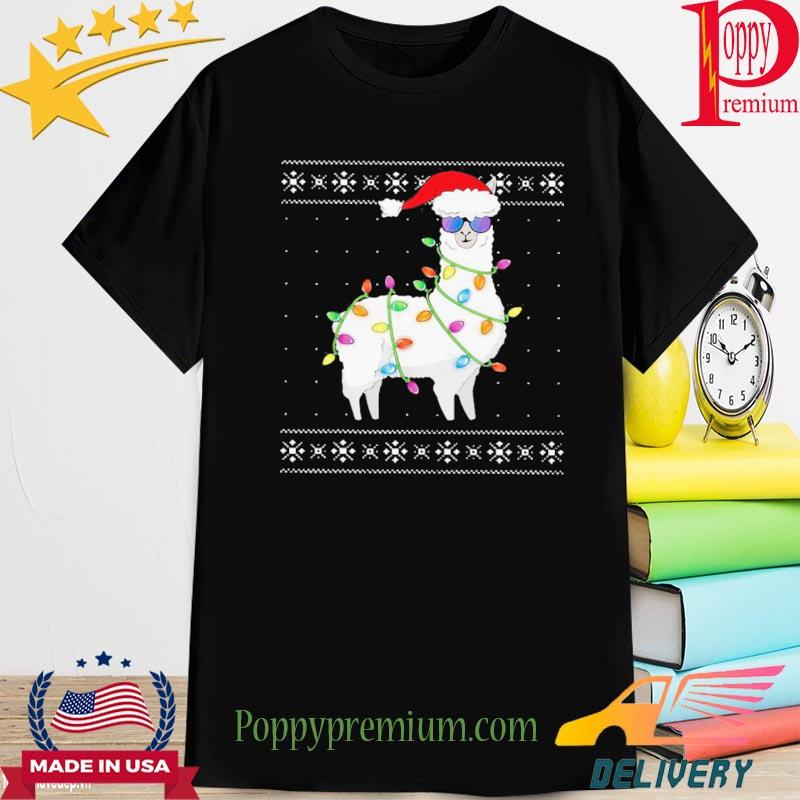 Official Alpaca Light Christmas Shirt