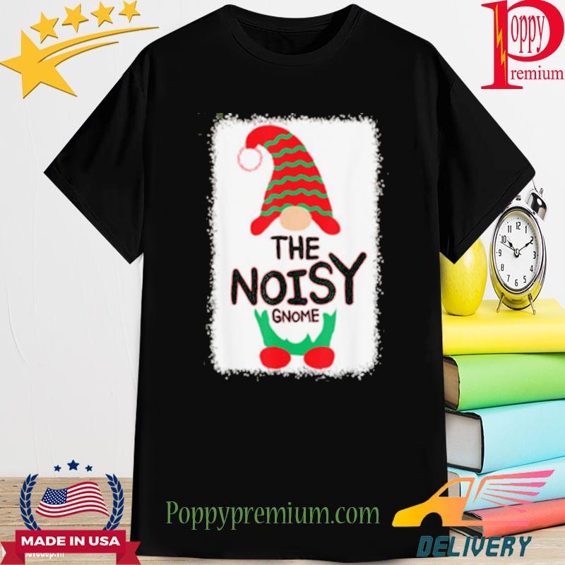 The Noisy Gnome Matching Family Christmas Pajamas Bleached Shirt