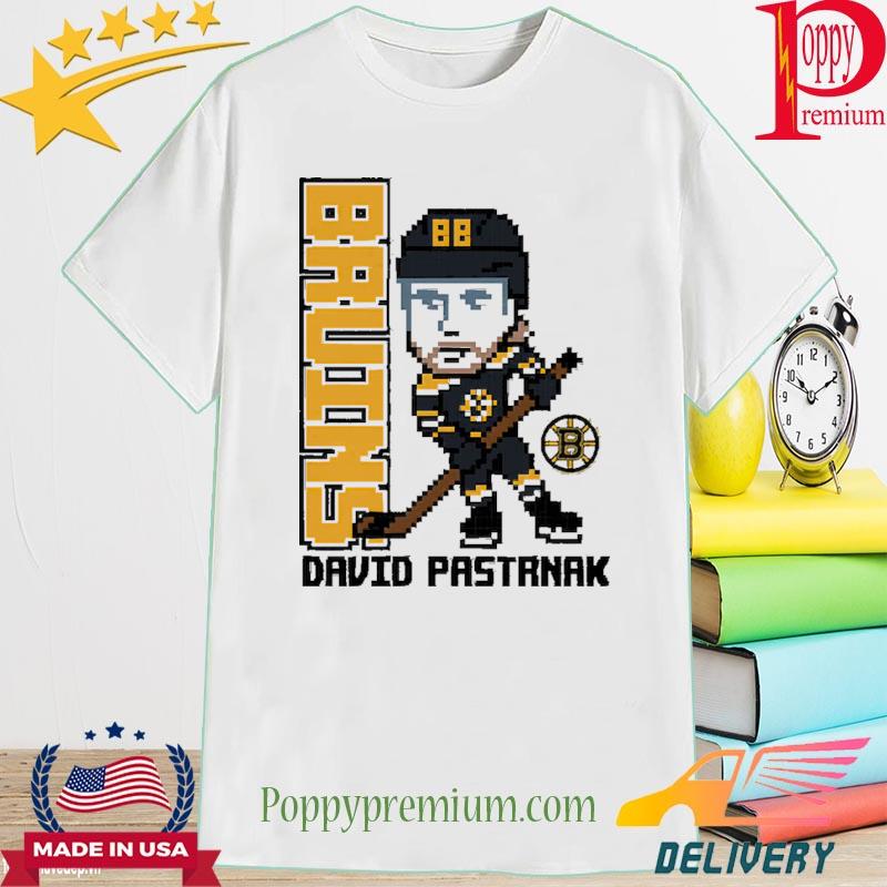 David Pastrnak Boston Bruins Youth Pixel Player 2.0 T-Shirt