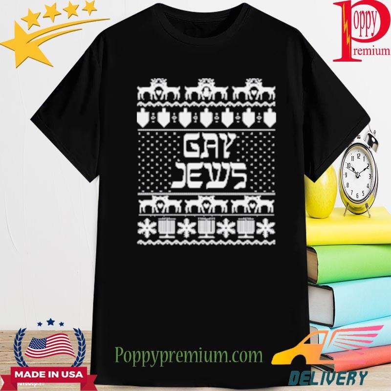 Gay jews christmas ugly shirt
