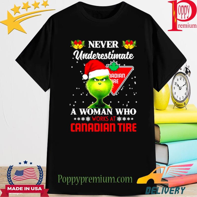 Grinch Santa Hat Never Underestimate A Woman Who Works At Perkins Merry Christmas 2022 Sweatshirt