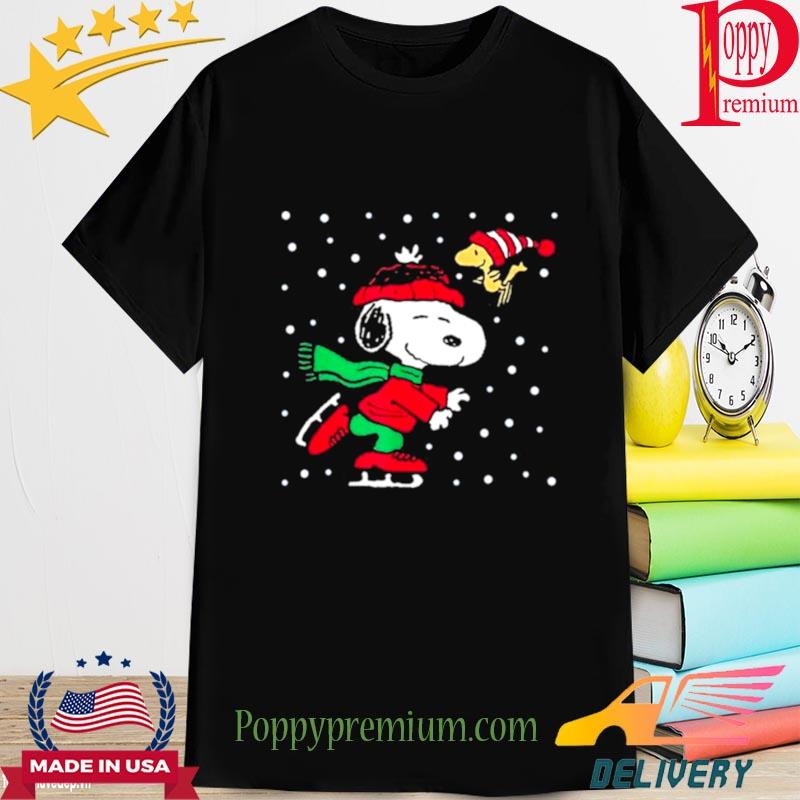 Ice Skating Peanuts Snoopy Merry Christmas Sweatshirt