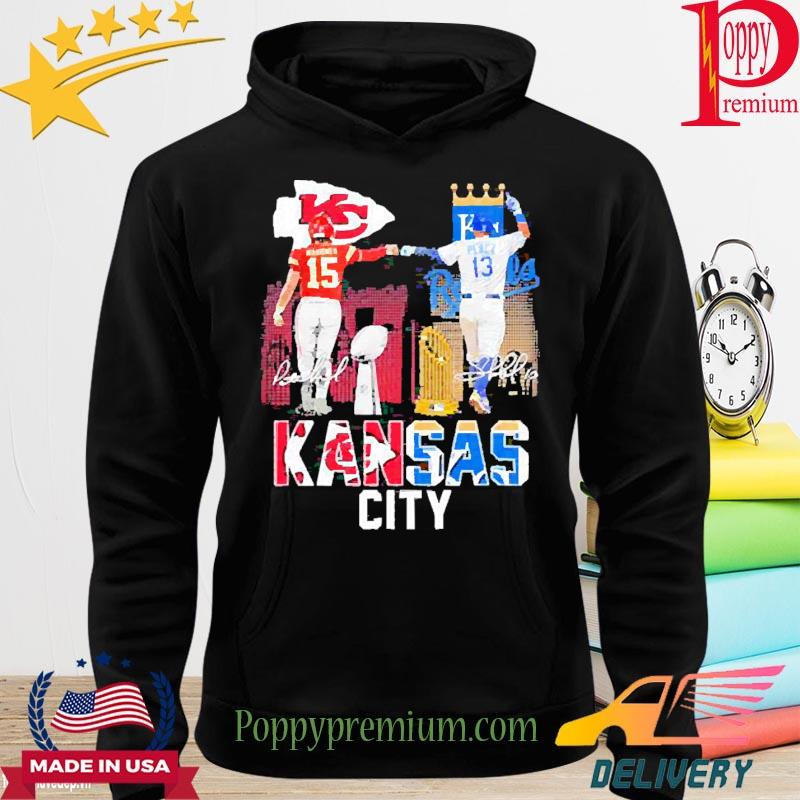 Kansas city Chiefs mahomes and Kansas city royals perez signatures shirt,  hoodie, sweater, long sleeve and tank top