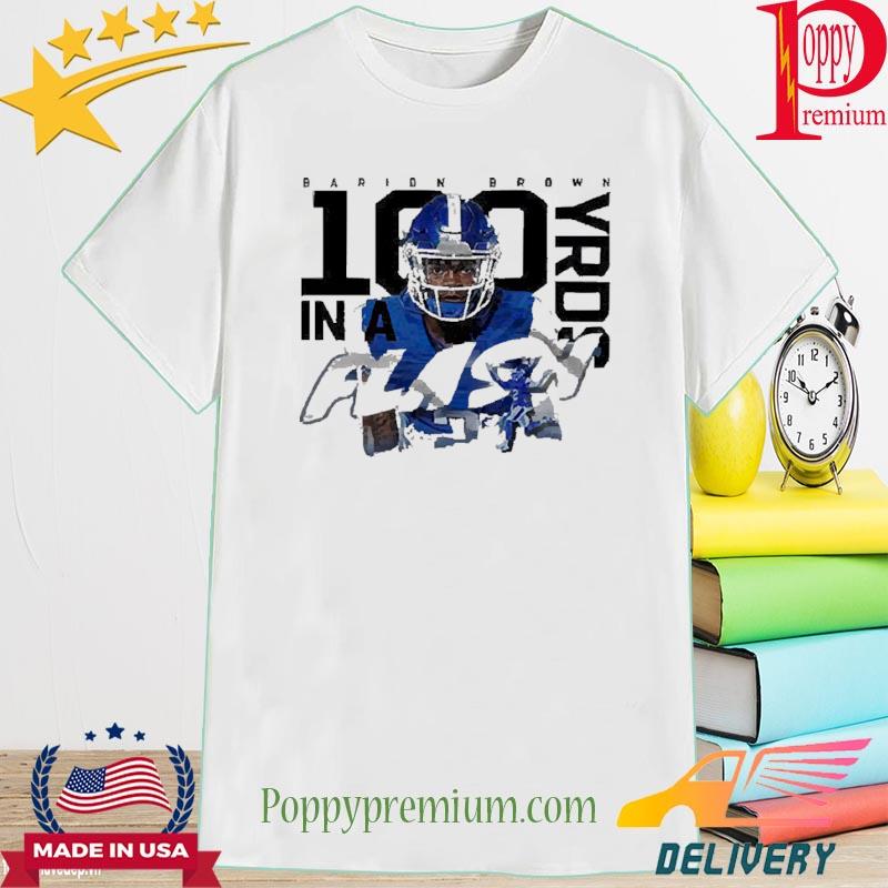 Official Barion Brown 100 Yard Flash T Shirt