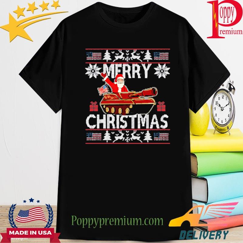 Official Merry Christmas Santa Claus Tank Ugly Sweatshirt