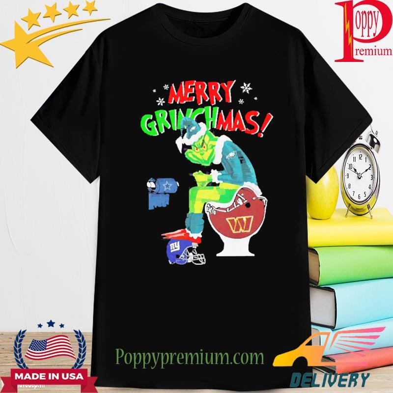 Official Merry Grinchmas The Grinch Philadelphia Eagles Dallas Cowboys  toilet paper Christmas shirt, hoodie, sweater, long sleeve and tank top