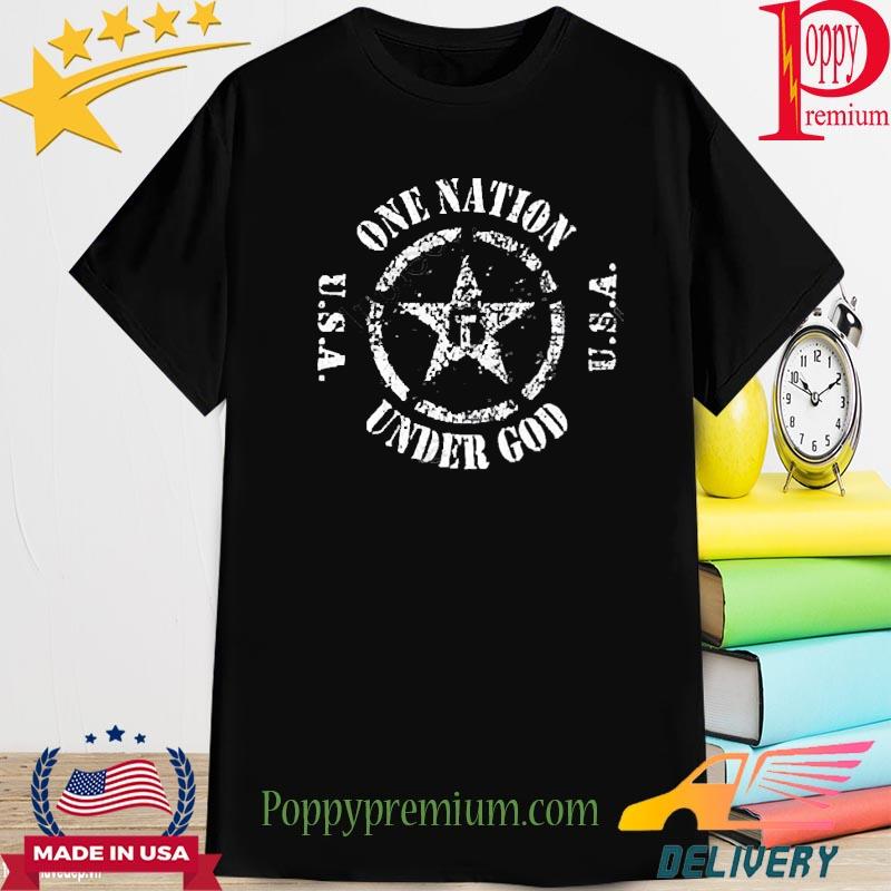 Official One Nation Under God Circle Star Shirt