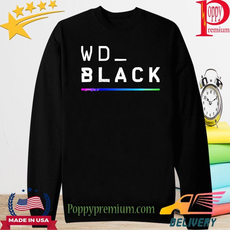 Official Wd_Black Color RGB Bar Shirt long sleeve