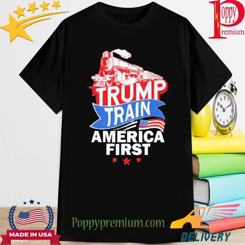 Trump Train America First American Flag Trump President Shirt