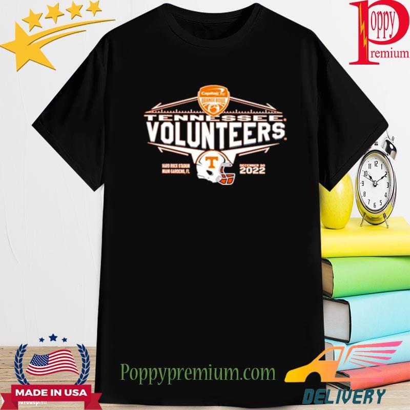 2022 Capital one Orange BOWL Tennessee Volunteers helmet shirt