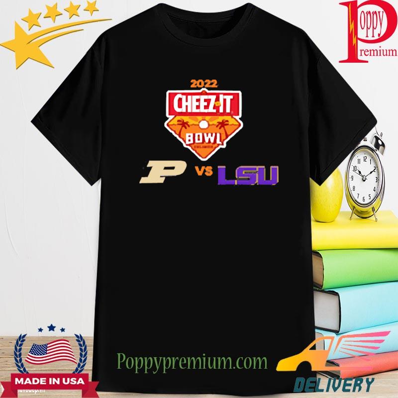 Cheez-It Bowl 2022 Purdue Vs Lsu Matchup White Shirt