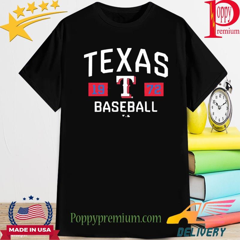 Fanatics branded Texas rangers baseball royal shirt