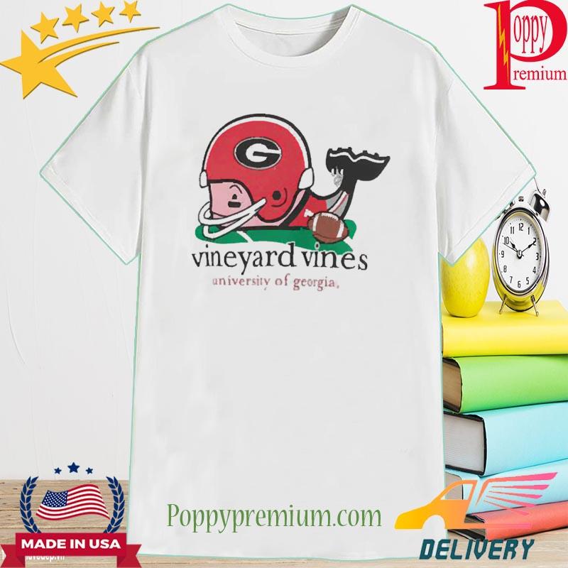 Georgia Bulldogs Vineyard Vines Football Whale Long Shirt