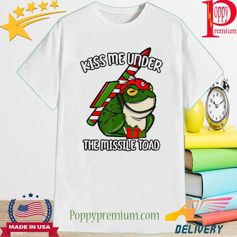 Kiss Me Under The Missile Toad Christmas Shirt