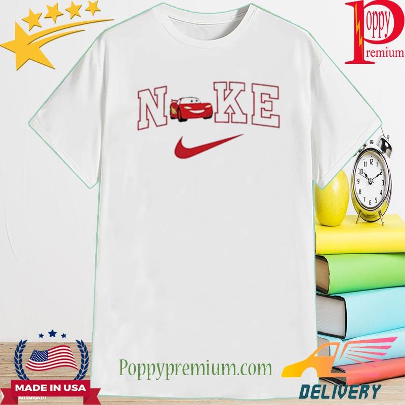 Lightning Mcqueen Red Car Nike T-Shirt