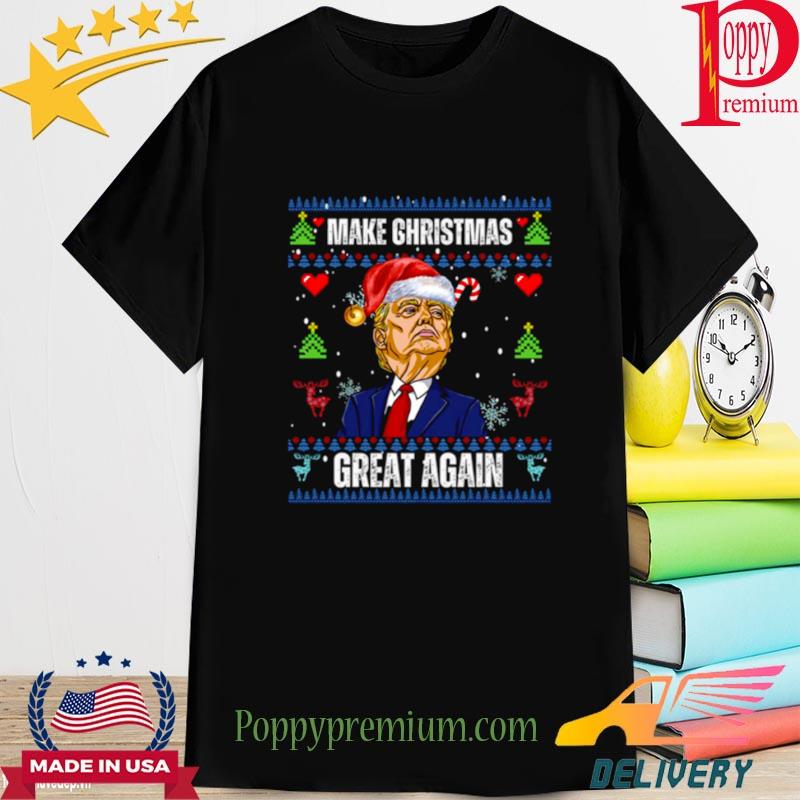 Make Christmas Great Again Christmas Gift Funny Trump Happy Holidays USA shirt