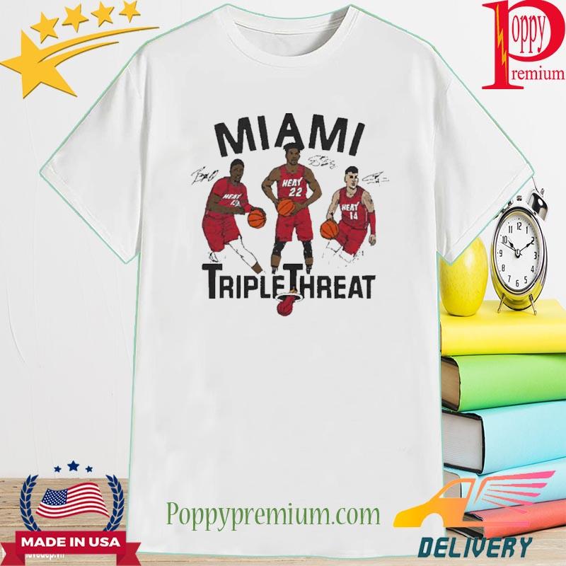 Miami Heat Triple Threat Signatures Shirt