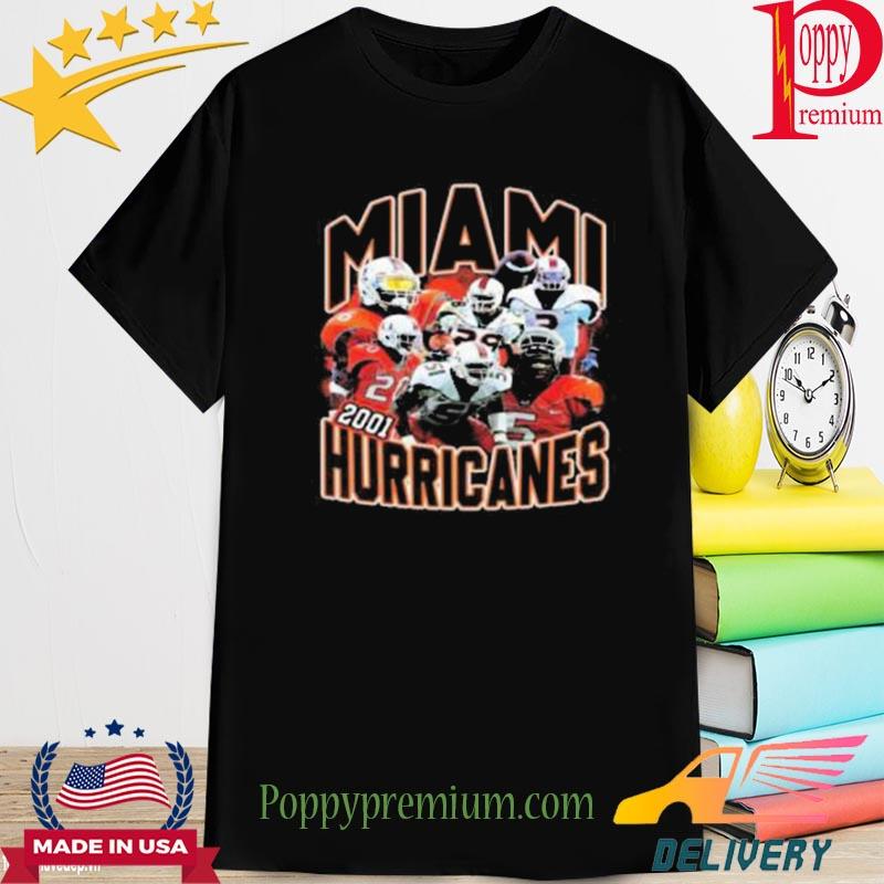 Miami Hurricanes 2001 Football Ed Reed Sean Shirt