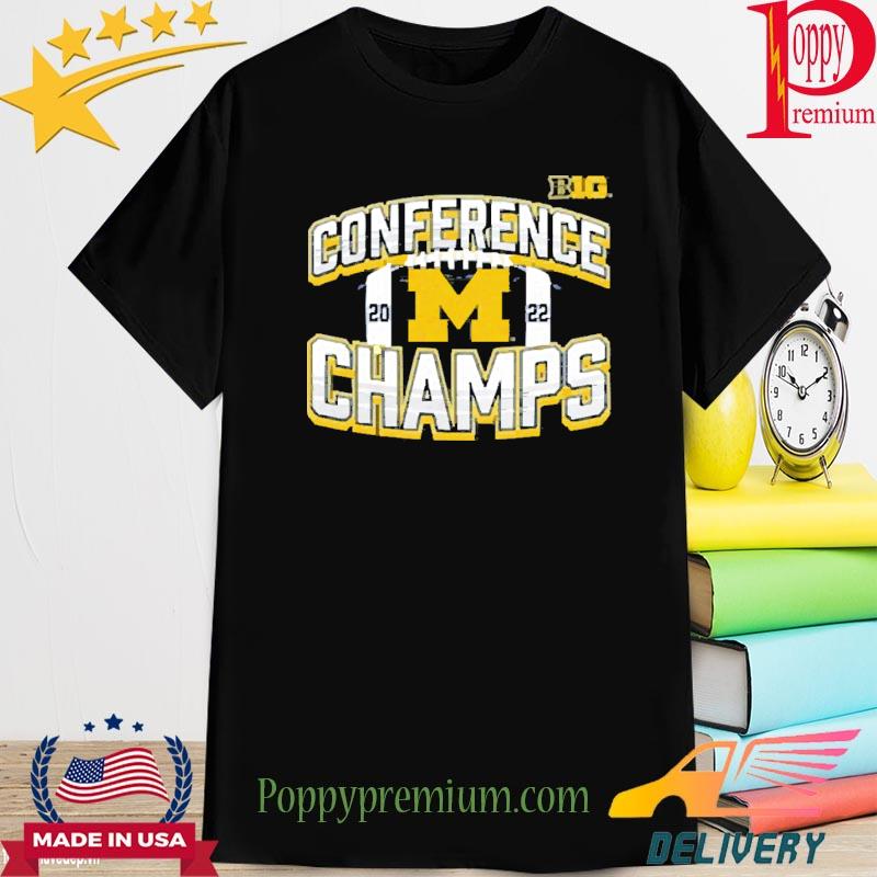 Michigan 2022 big ten Football conference champions icon bold shirt