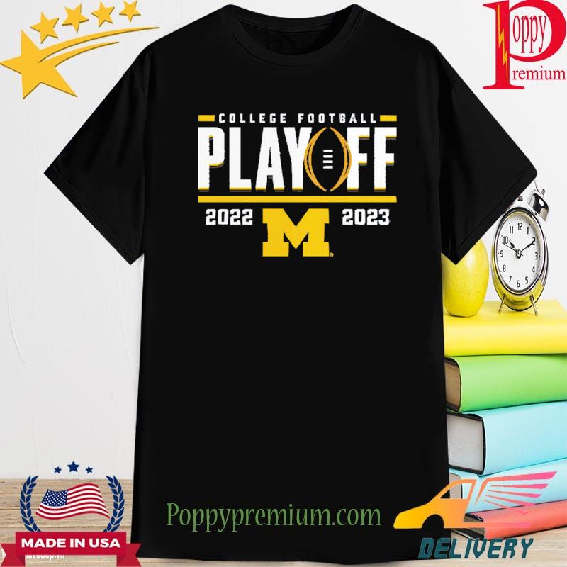 Michigan Wolverines 2022 College Football Playoff First Down Entry T-Shirt