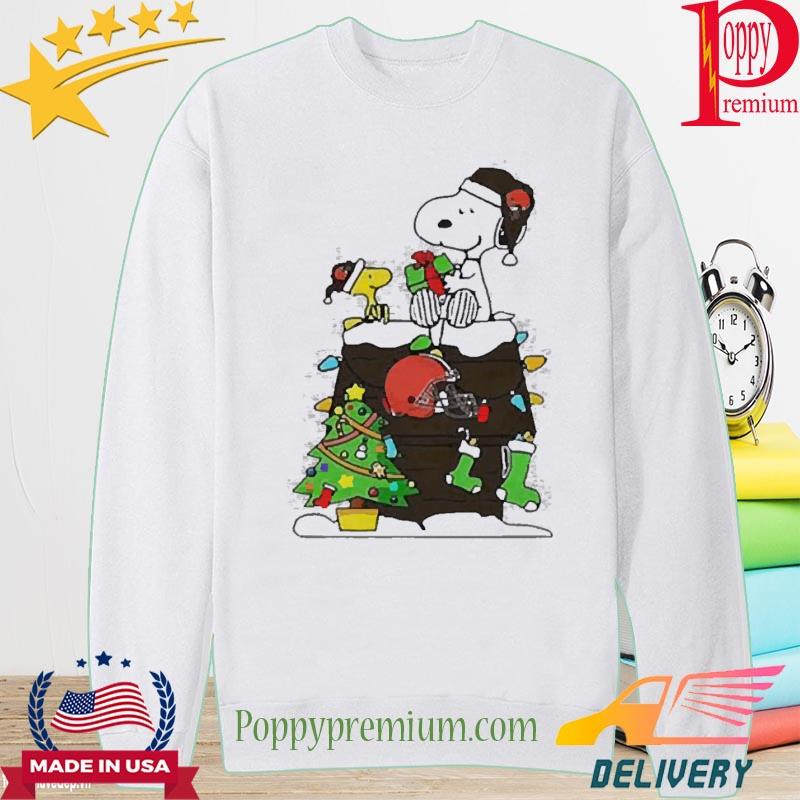 Nfl Cleveland Browns Snoopy And Woodstock Christmas Shirt, hoodie, sweater,  long sleeve and tank top