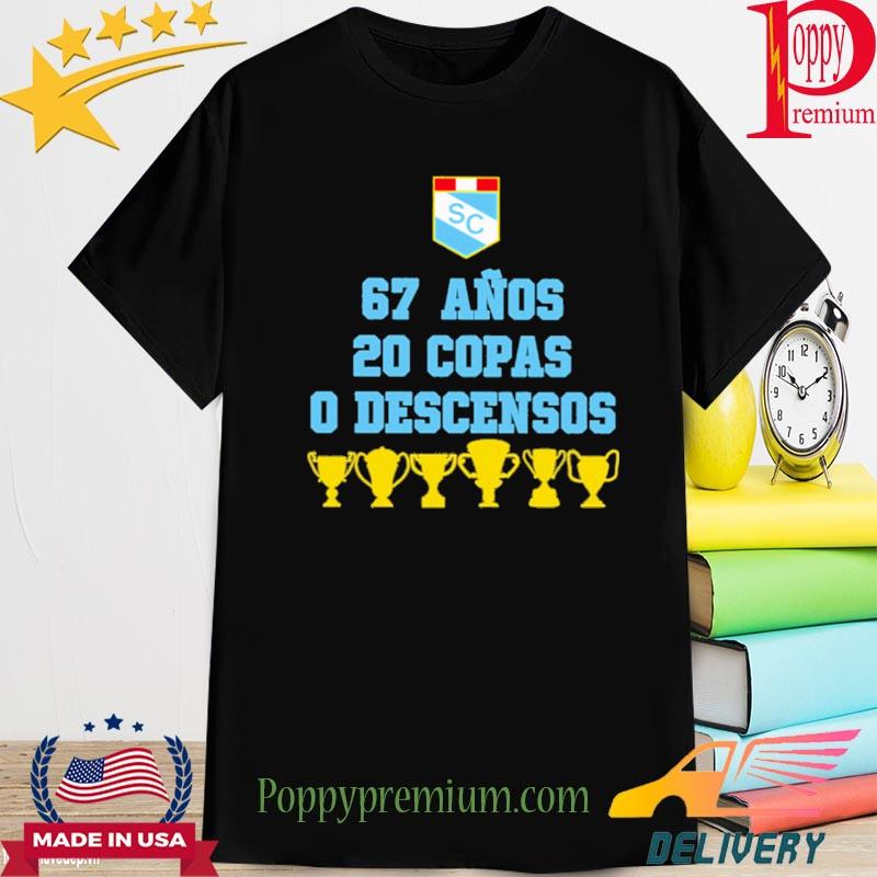Official 67 Anos 20 Copas 0 Descensos Shirt