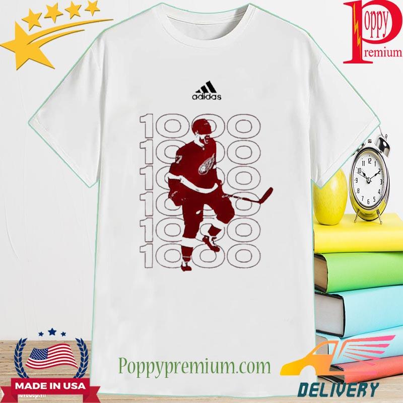 Official Detroit red wings David Perron 1000th T-shirt