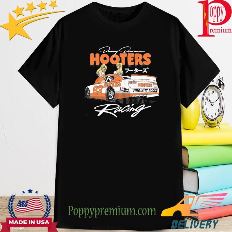 Official hooters racing danny duncan I love hot moms shirt
