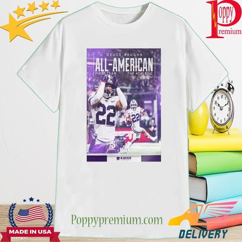 Official kansas state the athletic deuce vaughn all American first team shirt