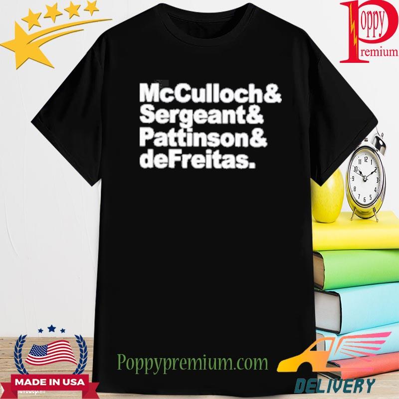 Official Mcculloch Sergeant Pattinson Defreitas Shirt