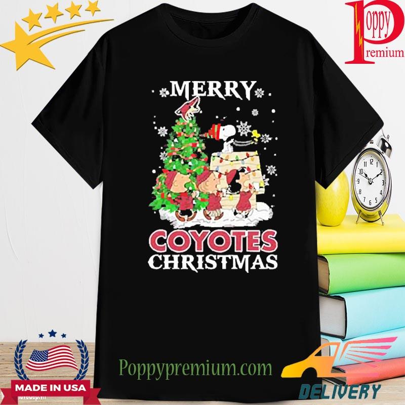 Official Snoopy And Friends Arizona Coyotes Merry Christmas T-shirt