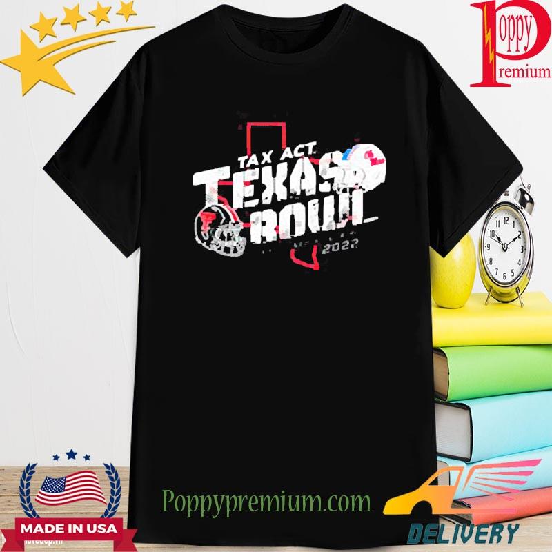 Official Texas Tech Vs Ole Miss 2022 TaxAct Texas Bowl State T-Shirt