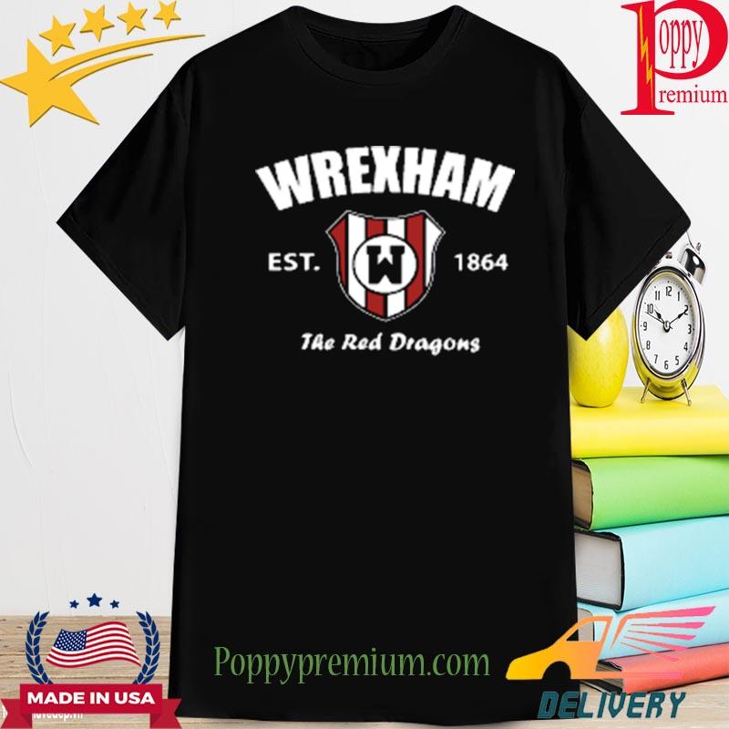 Official wrexham established football the red dragons shirt