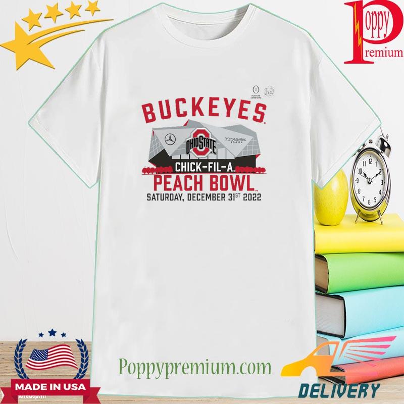 Ohio State Buckeyes College Football Playoff 2022 Peach Bowl Gameday Stadium T-Shirt
