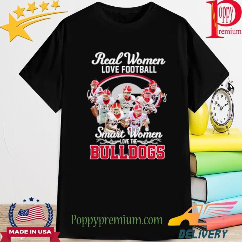 Real Women love football Smart Women love the Georgia Bulldogs 2022 Champions signatures shirt