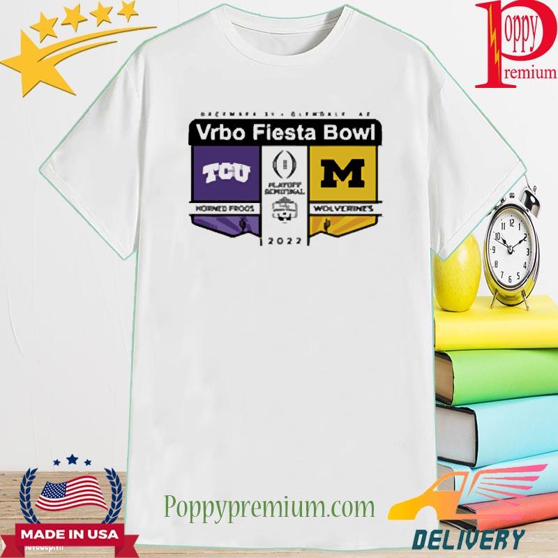 TCU Vs Michigan Vrbo Fiesta Bowl Matchup Shirt