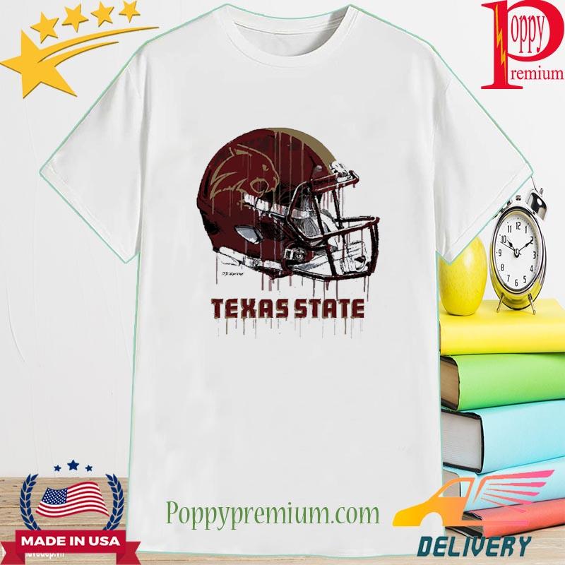 Texas State Bobcats Infant Dripping Helmet T-Shirt