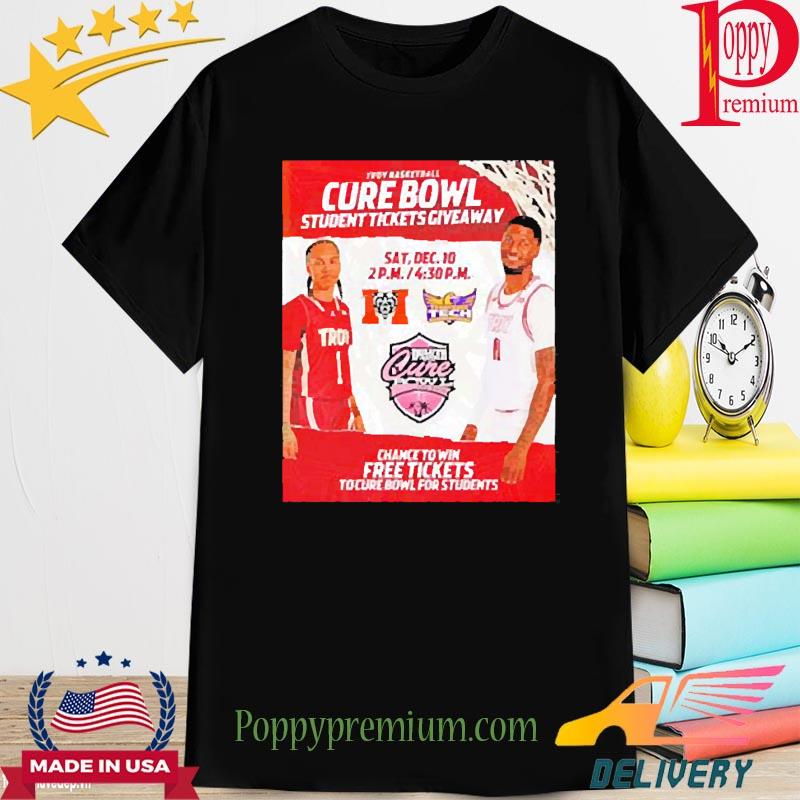 Troy Basketball Cure Bowl Orlando Trojan Arena T-shirt