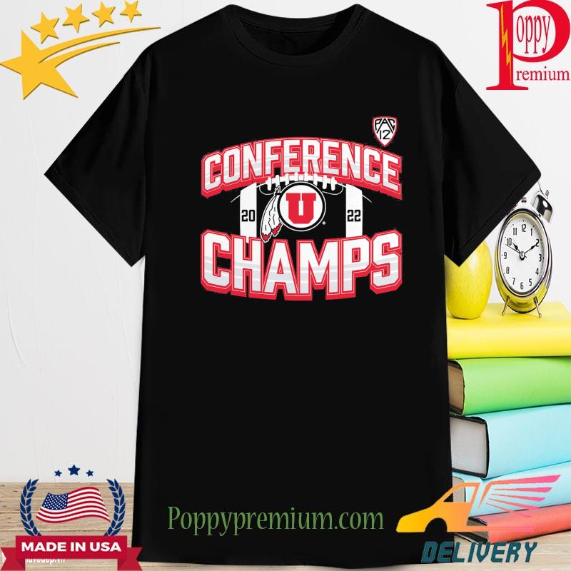 Utah Utes 2022 PAC-12 Football Conference Champions Icon Bold T-Shirt