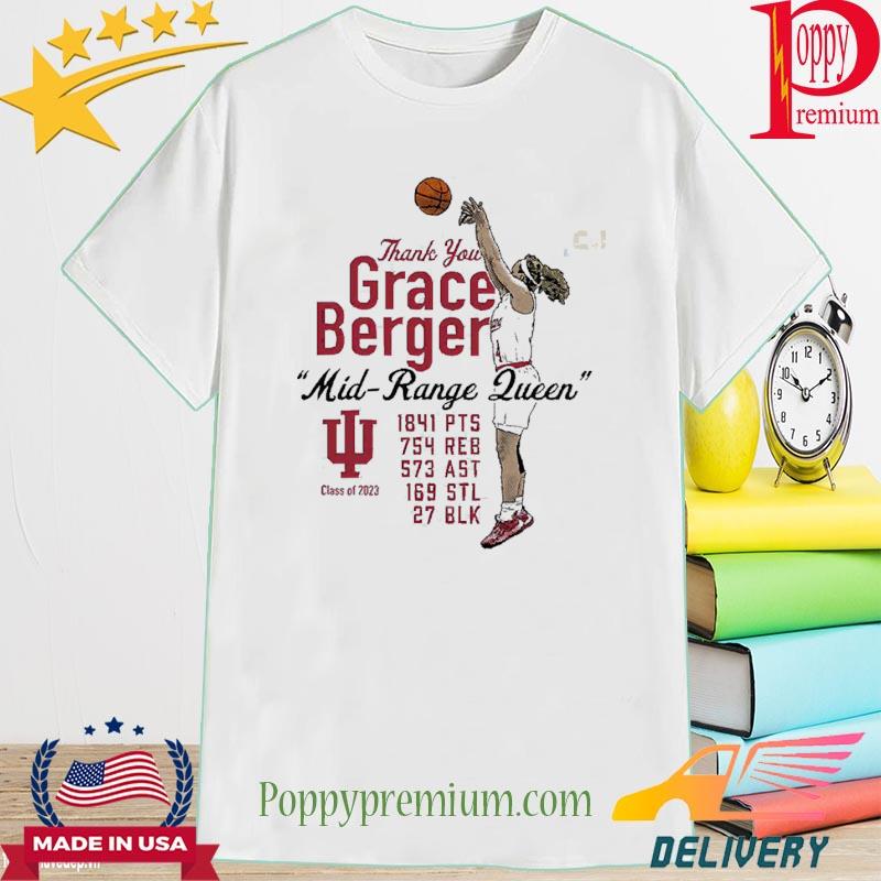 Indiana Women’s Basketball Limited Grace Berger Thank You New 2023 Shirt