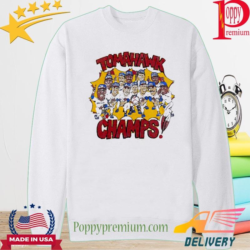 Vintage 1991 Atlanta Braves Tomahawk Champs Tee Shirt, hoodie