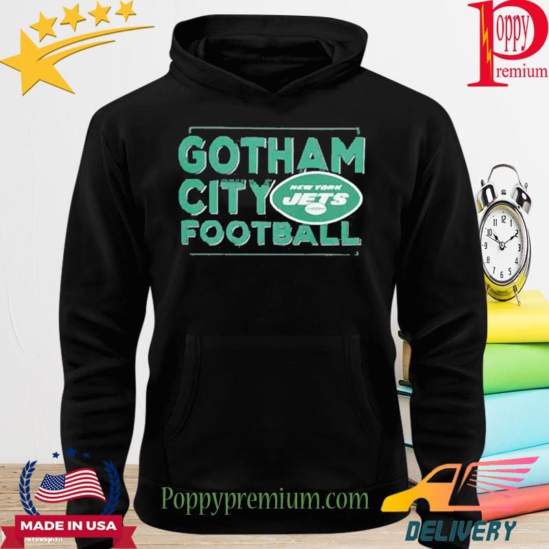 New York Jets Gotham City Football Iconic Hometown Graphic Long Sleeve  T-Shirt - Mens